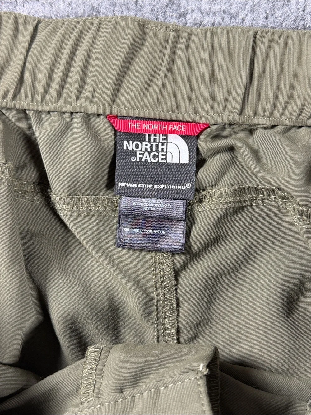 The North Face Olive Green Convertible Cargo Pants